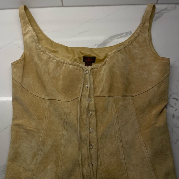 Danier Tops - Vintage Daniel Suede Corset Top